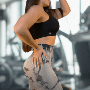 Booty Center Gray Marble Pocket Leggings