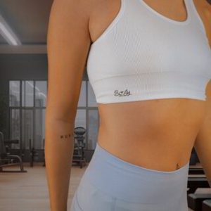 Booty Center High-Waisted Plain Blue Sky Leggings with Pockets